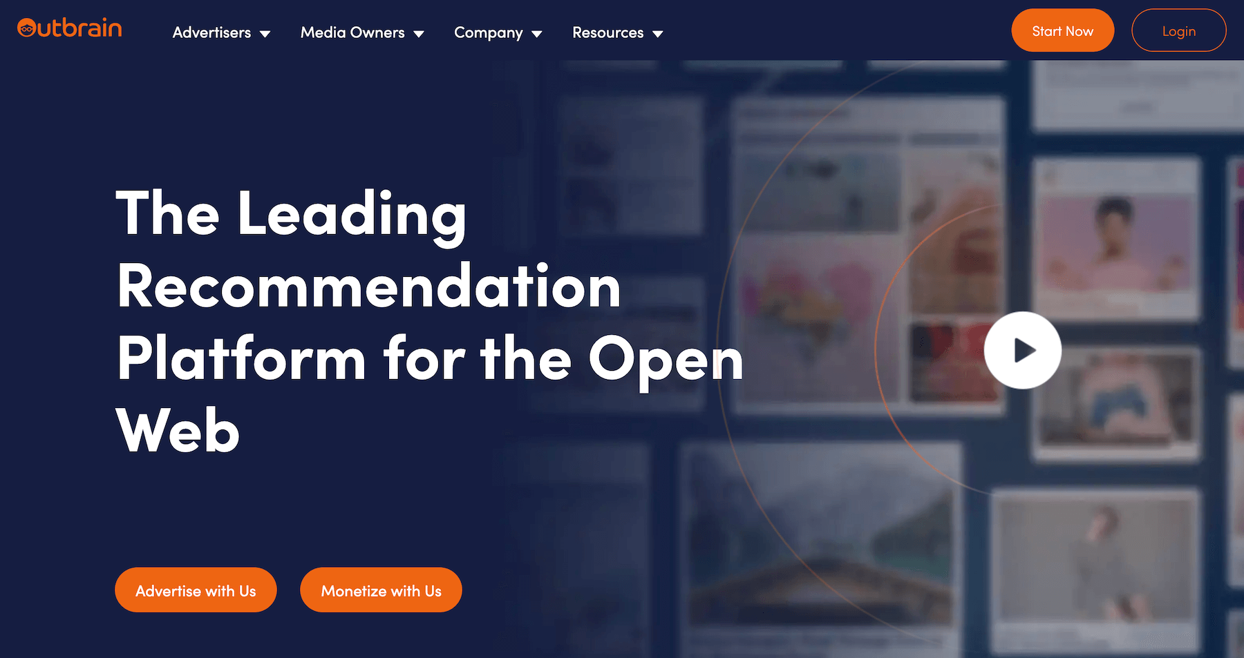 Outbrain homepage: The Leading Recommendation Platform for the Open Web