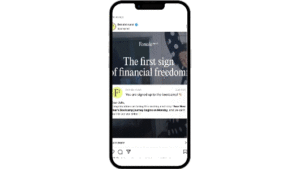 Instagram video showing in-feed native ads