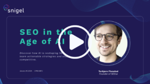SEO in the Age of AI webinar title page